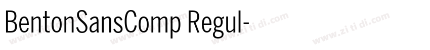 BentonSansComp Regul字体转换